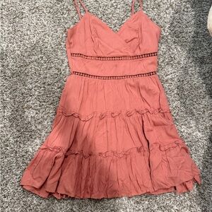 Altar'd State Coral Mini Dress